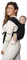 BABYMOON MAXI Babytrage - Geeignet für Babys ab 3000 g und Kleinkinder bis 15 kg - Drei vielseitige Tragepositionen - Kindertrage - Konzipiert für diskretes Stillen - Einheitsgröße - Schwarz