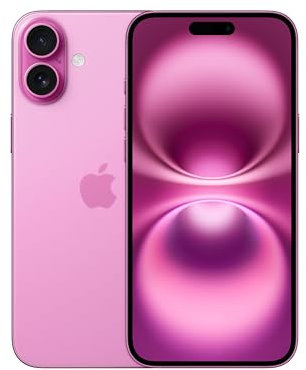 Apple iPhone 16 Plus de 256 GB: Smartphone 5G con Control de Cámara, Chip A18 y un subidón en autonomía. Compatible con los AirPods; Rosa