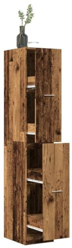 Lauuoeriau Furniture Item Home Apothekerschrank, Altes Holz, 30 x 41 x 174,5 cm, Holz-Möbel