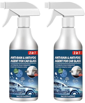 Spray Descongelante Luna Coche, Spray Descongelador Para Parabrisas, Para Parabrisas De Automóviles, Espejos De Ventanas, Cerraduras De Llaves, 60 ml (paquete de 2)