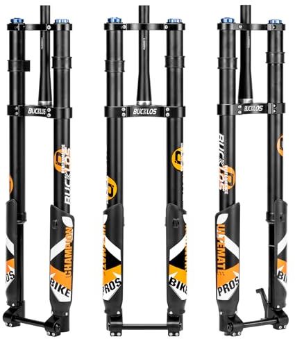 AEYINO 29 Doppelbrücke Luftfedergabel 180mm 15x110 | MTB Downhill Gabel Tapered Boost mit Zugstufeneinstellung für AM FR DH