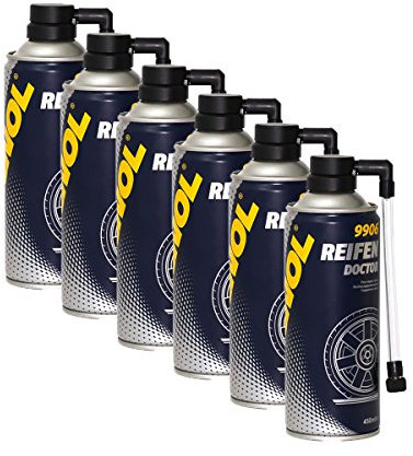 6X MANNOL 9906 Reifen Doctor Reifendichtmittel Pannenhilfe 450ml