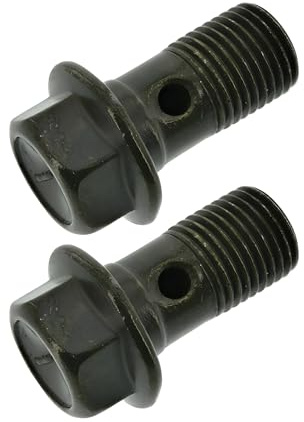MZA Set: 2x Hohlschraube zur Bremsleitung M10x1, Länge 19mm, SW12 - Simson S53, S83, SR50, SR80