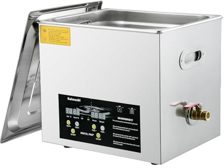 Kaimaishi Ultrasonic Cleaner 15L, Ultra Sonic Cleaner with Digital Timer and Heater for Gun Carb Parts Retainer Cleaning
