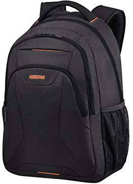 American Tourister at Work - Backpack laptop da 17,3 pollici, 52 cm, 34 L, nero/arancione (nero/arancione)