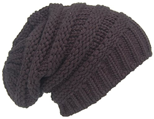 Cool4 Herren Damen Unisex Strickbeanie Slouch Grobstrick Beanie Strickmütze Mütze A20