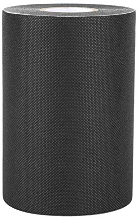Kuuleyn Cinta de unión de césped Artificial, 2 Colores 150 mm * 10 m Cinta de Costura de césped Artificial Cinta de césped Alfombra de césped Cinta Adhesiva de césped(Negro)