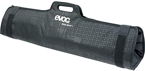 EVOC GEAR WRAP transport bag for tools and e-bike batteries (roll-up bag, well thought-out subdivision, padded compartment for batteries, secure transport of equipment, size: L), Black