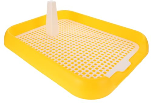 ULTECHNOVO Dog Litter Box Mesh Training Toilet Potty Tray for Puppy and Small Size Dog Indoor Dogs Potty Training Pads Holder for Small and Medium Dogs Pee Pad Holder