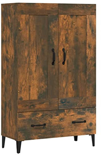 vidaXL Aparador de Madera contrachapada Roble Ahumado 70x31x115 cm