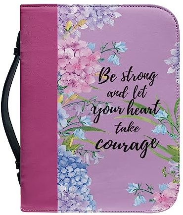 Dajingkj Bibelhülle Mit Reißverschluss Groß Leder Personalisiert Bibeltasche Damen Herren Tasche Bibel Buch Kirche Henkeltaschen