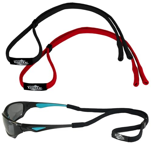 KAWAKAI® Cordones para gafas deportivas - Sujeta gafas - Cordon gafas ajustable para no perder las gafas cuando realices cualquier tipo de movimiento brusco en cualquier situacion