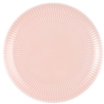 Seltmann Weiden Amina Rosé Frühstücksteller, 23 cm, Runder Kuchenteller mit dezentem Relief-Muster, Spülmaschinen- und Mikrowellenfest, Porzellan, Rosa