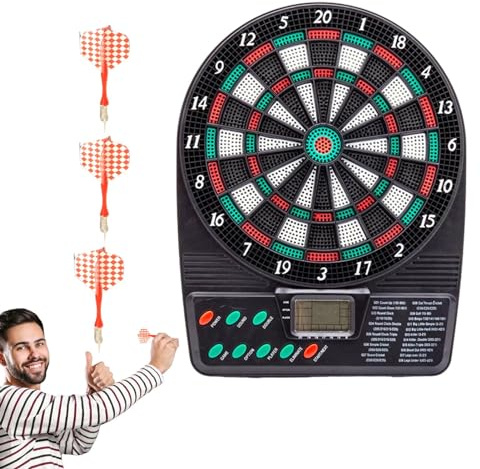 Bersaglio per freccette digitale per adulti, set di segnapunti digitale, segnapunti automatico con display LCD, per intrattenimento da bar, casa, riunioni di amici, intrattenimento per la famiglia