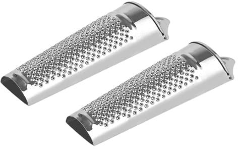TOPBATHY 2 Pz grattugia per noci potatore ricaricabile grattuggia veg grattugia per verdure trituratore manuale per frutta pratici gadget da cucina Acciaio inossidabile
