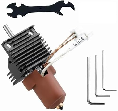 für Creality K1 Hotend Kit K1 Max 3D Drucker Extruder K1C Hot End Kit mit All in One Kupfer Titan Quick Düse Keramik Heizkopf Kit für Creality K1/K1 Max/K1C (Hotend Kit)