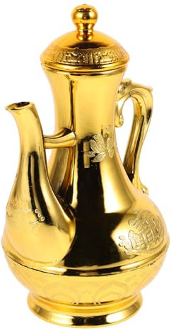 MAGICLULU Pot à Vin Ancien Bouddhiste Pour Décoration Théière Rétro Pour Rituels Et Culte Temple Et Maison