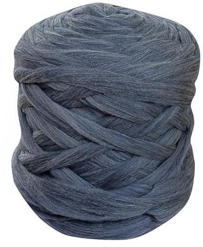 Blackwool Wolle zum Handstricken 1kg - Filzwolle Trockenfilzen und Nassfilzen 26-28 mic - Handstrickgarn 55-65mm Faserlänge - 100% Merinowolle