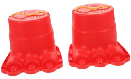 Garneck 2stücke Stelzen Für Junge Mädchen Balancier-stelzen Springspielzeug Trainingsspielzeug Kindergartenspielzeug Leuchtende Farben Kreative Formen Leicht Und Tragbar Seile An Beiden Se