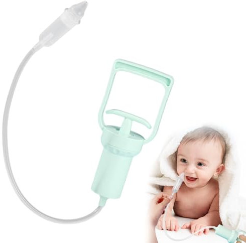 Nasensauger,Nasensekretsauger,Reisefreundlicher Nasenreiniger,Nasal Aspirator,Nasenpumpe,Hand Powered Nose Sucker,Tragbarer Handabzieher,Nasenreiniger mit Weichem Saugkopf