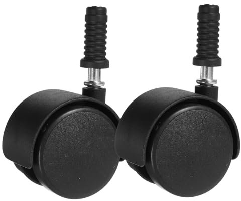 Happyyami 2pièces Roulettes De Chaise De Bureau Roulettes Avec Frein Compatibles Avec Chaises Et Meubles