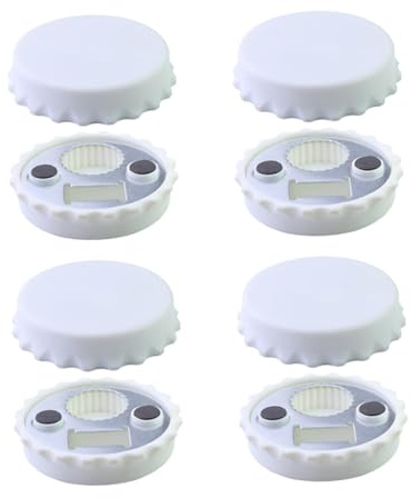 Hemobllo 8 pezzi Apribottiglie Magnetici con Tappi Design Calamite Frigorifero Decorazione Cucina Forte Magnetismo Feste e Lavagne Magnetiche