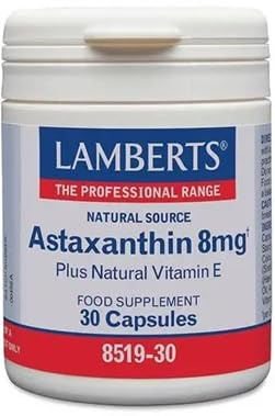 Astaxantina 8mg con Vitamina E 30 Cápsulas | Potente Antioxidante Natural, Protección Celular, Apoyo Inmunológico y Salud Ocular, Antiedad