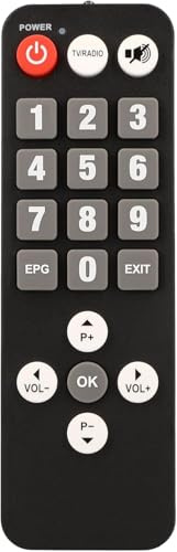 Zehnder Original SENIOREN Fernbedienung für HX 2100 HD Kabel Receiver - extra mit großen Tasten für Ihren Kabelreceiver, HX2100, HX-2100, Senior Fernbedienung, Remore Control. für Kabelfernsehen