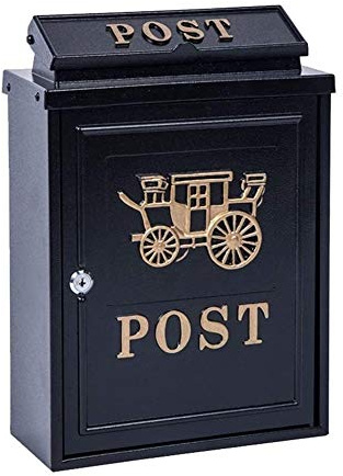 Brevlåda Retro Vintage europeisk utomhus väggmonterad postlåda Postlåda Säker brevlåda utanför brevlådor