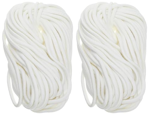 Angoily 2 Pièces Cordon d'Arrosage Automatique en Coton 6 MM X 20 M Lot de 2 Mèches Hydroponiques pour Irrigation Passive de Plantes d'Intérieur et Extérieur, Système d'Auto-Arrosage pour