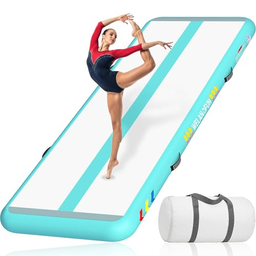 WelandFun Air Tumbling Track 3/4/5/6M Tapis Gonflable de Gymnastique Tapis de culbuteur Tapis de Gymnastique Gonflable pour l'exercice