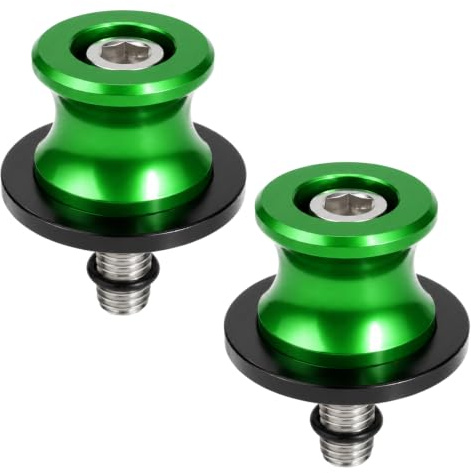 Canxyeun 2pcs diabolos moto diábolos for kawasaki z900 CNC aluminio M8 8mm accesorios basculante motocicleta universal protección soporte elevación estable para mantenimiento moto deportiva