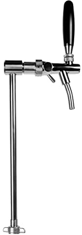 GASTROBEDARF WESTERBARKEY Schanksäule aus Edelstahl als Kegaufsatz Ausführung mit Kompensatorschankhahn