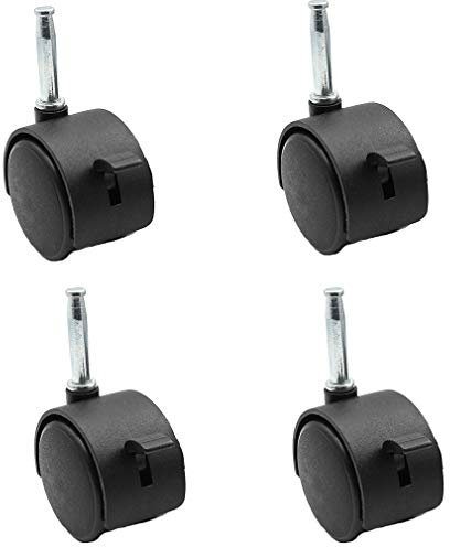Zlovne01 Rollen für Möbel,Gebremst Rollen,Caster Räder,Montagestange 38mm/28mm,Geeignet für Kinderbetten
