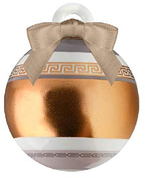 Baci Milano Xmas Gala Palla Natale diam. 9cm in Porcellana XBALL2.GAL11 Natale Decorazione Albero Sfera Solid Copper