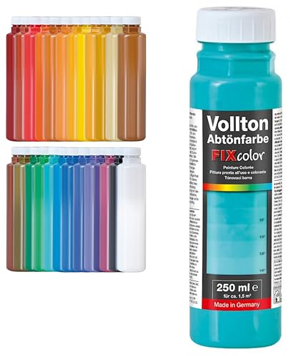decotric Decolor Bunte Abtönfarbe Mint - 250 ml I Dispersionsfarbe für dekorative Anstriche und wasserbasierten Materialien I Hohe Farbkraft & Ergiebigkeit