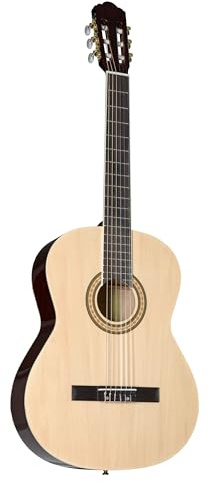 Almeria CG-390, 4/4 Konzertgitarre, Natural, Linde Korpus, 650mm Mensur, 52mm Sattelbreite