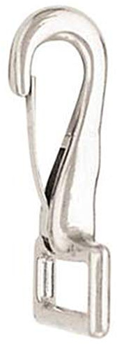 5/8 X 1-1/2 in Die Cast Horse Loopeye Spring Snap Nickel Plated Set of 8