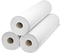 Rolle Papierliege 65 m ohne Präge, 6 Stück, Weiß