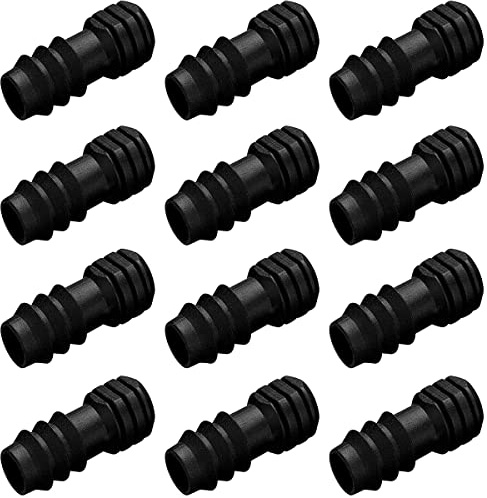 Irrigation Connection Kit for Hoses 12 Pieces Set, Hose Corner Connector,Hose Connector for 16 mm Irrigation System (endstopfen 16mm)
