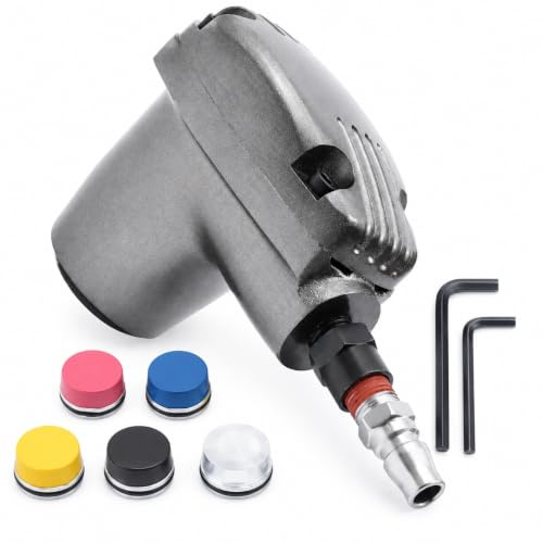 Palma automática neumática de mano golpear golpear golpear martillo de aire escalador de mano de aire astillado herramienta de martillo automática para golpear neumáticos con 5 puntas