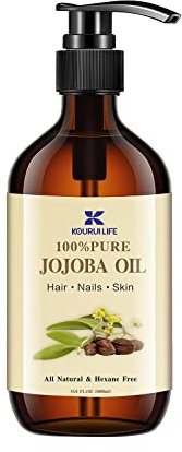 Jojobaöl Bio 1L, 100% Rein, Natürlich Hautpflege-Ö - Gesicht, Körper, Haare, Bart, Nägel - Natürliche Körperöle, und Nagelhautöllösung für Gesicht und Haare