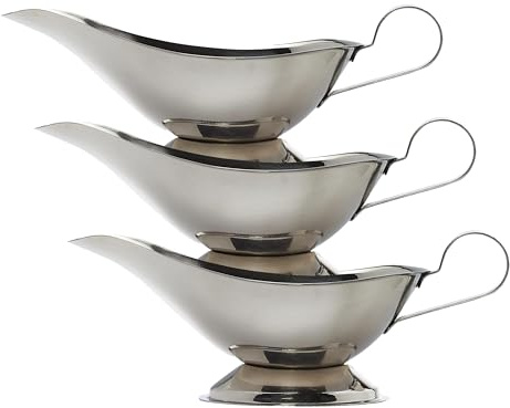 IBILI Salsera INOX 18/10, Stainless Steel (Paquete de 3)