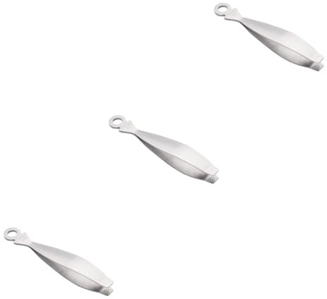 Cabilock 3 Piezas Clip Espina Pescado Pinzas Cocina para Espinas Pescado Alfiler Herramientas Japonesas Pinzas Pelo Pollo Cocina Acero Pelado Acero Inoxidable Escalador