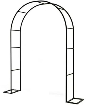 Metall Rosenbogen Gartenbogen Breite 80/120/140/180/200/233/240/286/300/350cm Pergola Torbogen Rankhilfe Kletterpflanzen Wetterfest Hochzeitsbogen (Size : Width 200x high 230cm(79x90in))