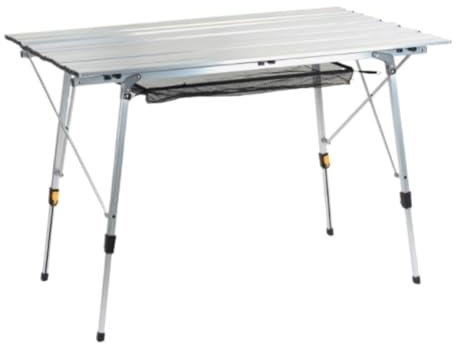 Campingtisch Klapptisch Camping Tisch Klapptisch Für Den Außenbereich, Aluminiumlegierung, Robust Und Stabil, Multifunktionaler Tisch, Höhenverstellbar Campingtisch Klappbar ( Color : Silver , Size :
