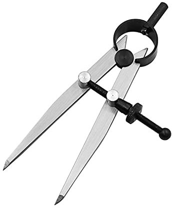 Zeichnen Zirkel Abstand Werkzeug, Abstand Gauges Pitchlehre Lineal Fitter Zeichnen Kompass Holzindustrie Leder-Werkzeugpitchlehre DIY. Leder-Fertigkeit-Werkzeug Geometrie Zirkel (Color : 200mm)