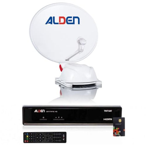 Pack ALDEN AS2 Parabole Satellite Automatique 60cm + Récepteur Satellite SATMATIC HD TNTSAT
