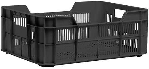 URBAN PROOF Fahrradkiste aus Kunststoff | Recyceltes Polypropylen | Schwarz |