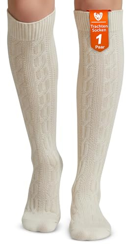 German Wear Trachtenstümpfe Lange Trachtensocken Strümpfe Socken 70cm
